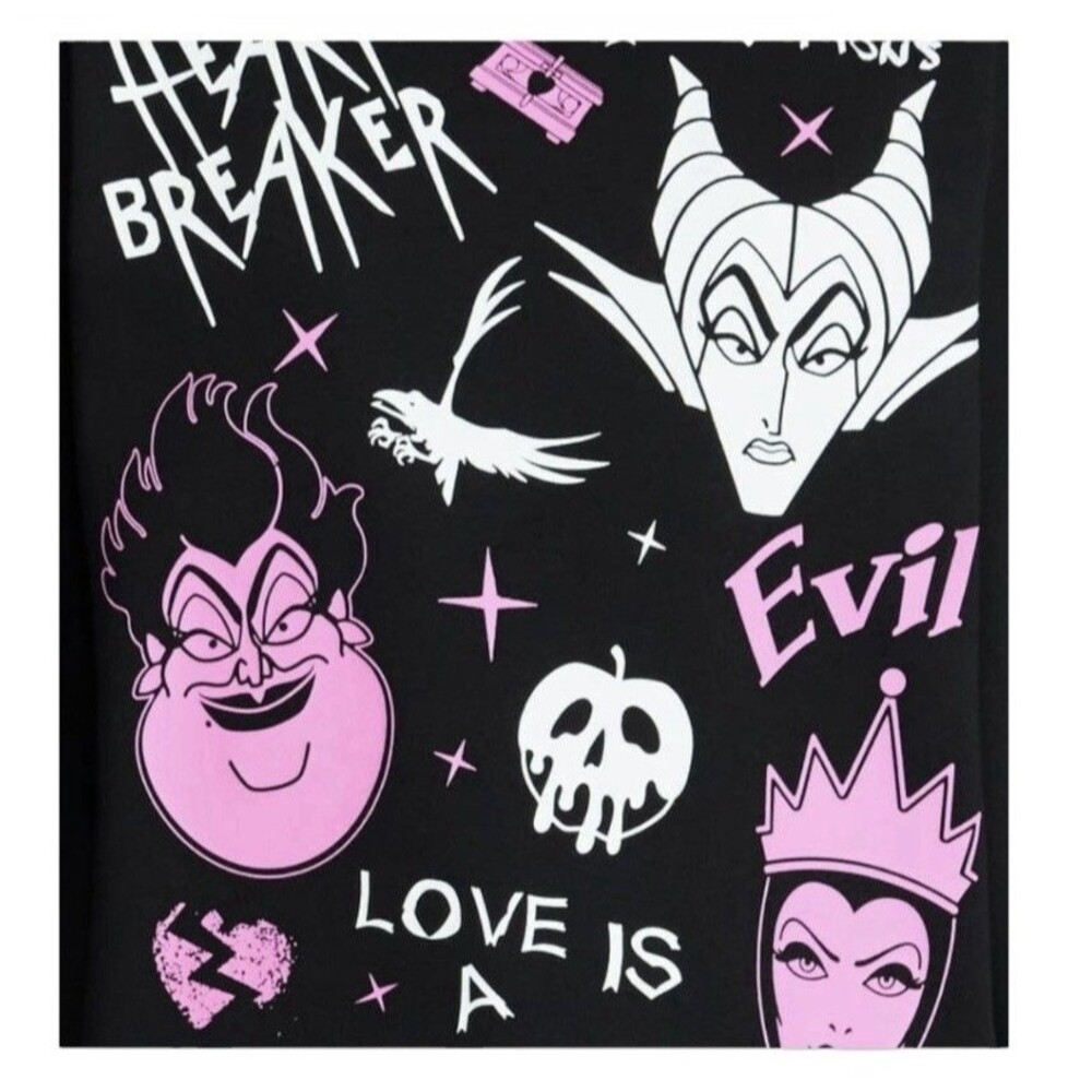 Disney Villains Women's Valentine's Day Graphic Sweatshirt XXS